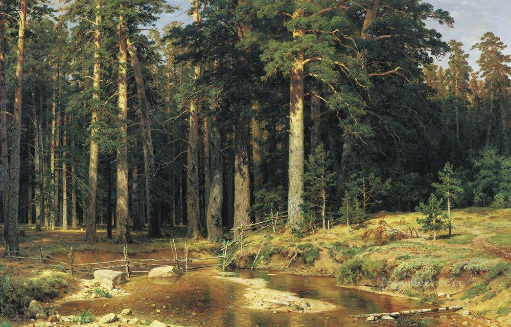 mast tree grove 1898 classical landscape Ivan Ivanovich Oil Paintings
